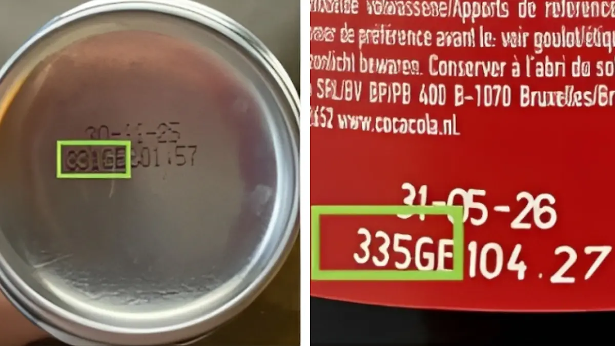 Produktionscodes Dosenboden und Flaschen