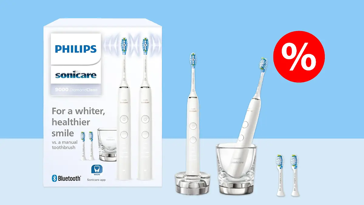 Philips Sonicare Diamondclean 9000 Doppelpack Preisvergleich Philips Sonicare Diamond Clean: Strahlendes Amazon-Angebot?
