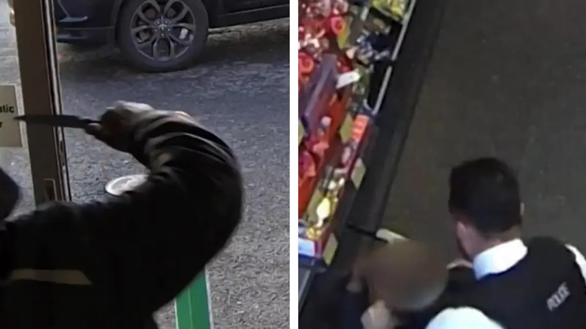 Polizist stoppt Messerangreifer - im Alleingang Er stach schon auf Kunden ein!