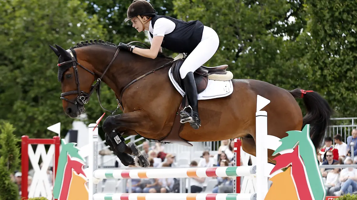 Athina Onassis bei einem Turnier in Paris 2022.