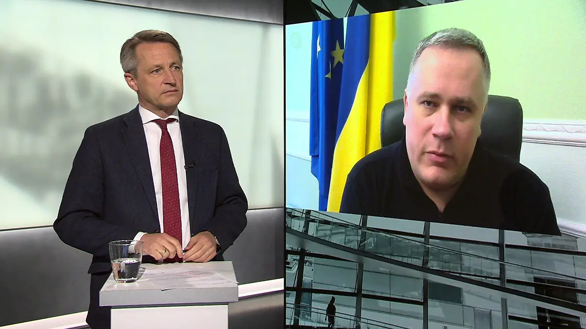 Der sicherheits- und außenpolitische Berater von Präsident Selenskyj, Ihor Zhovkva, in einem Video-Interview mit RTL-Politikchef Nikolaus Blome.