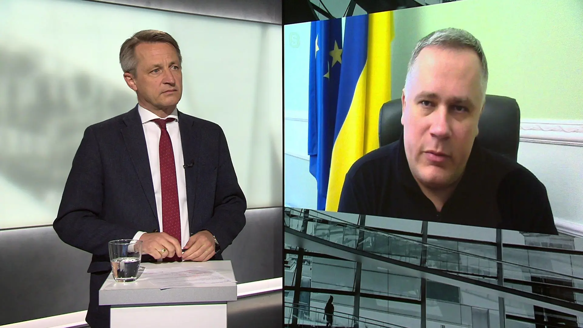 Der sicherheits- und außenpolitische Berater von Präsident Selenskyj, Ihor Zhovkva, in einem Video-Interview mit RTL-Politikchef Nikolaus Blome.