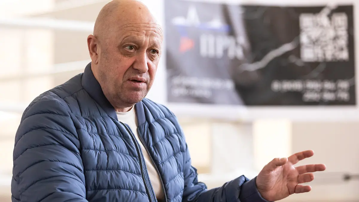 RUSSIA, VLADIVOSTOK - MAY 31, 2023: Wagner Group founder Yevgeny Prigozhin attends a presentation event for the PMC Wagner Second Front youth outreach project. Lev Borodin/TASS / action press
