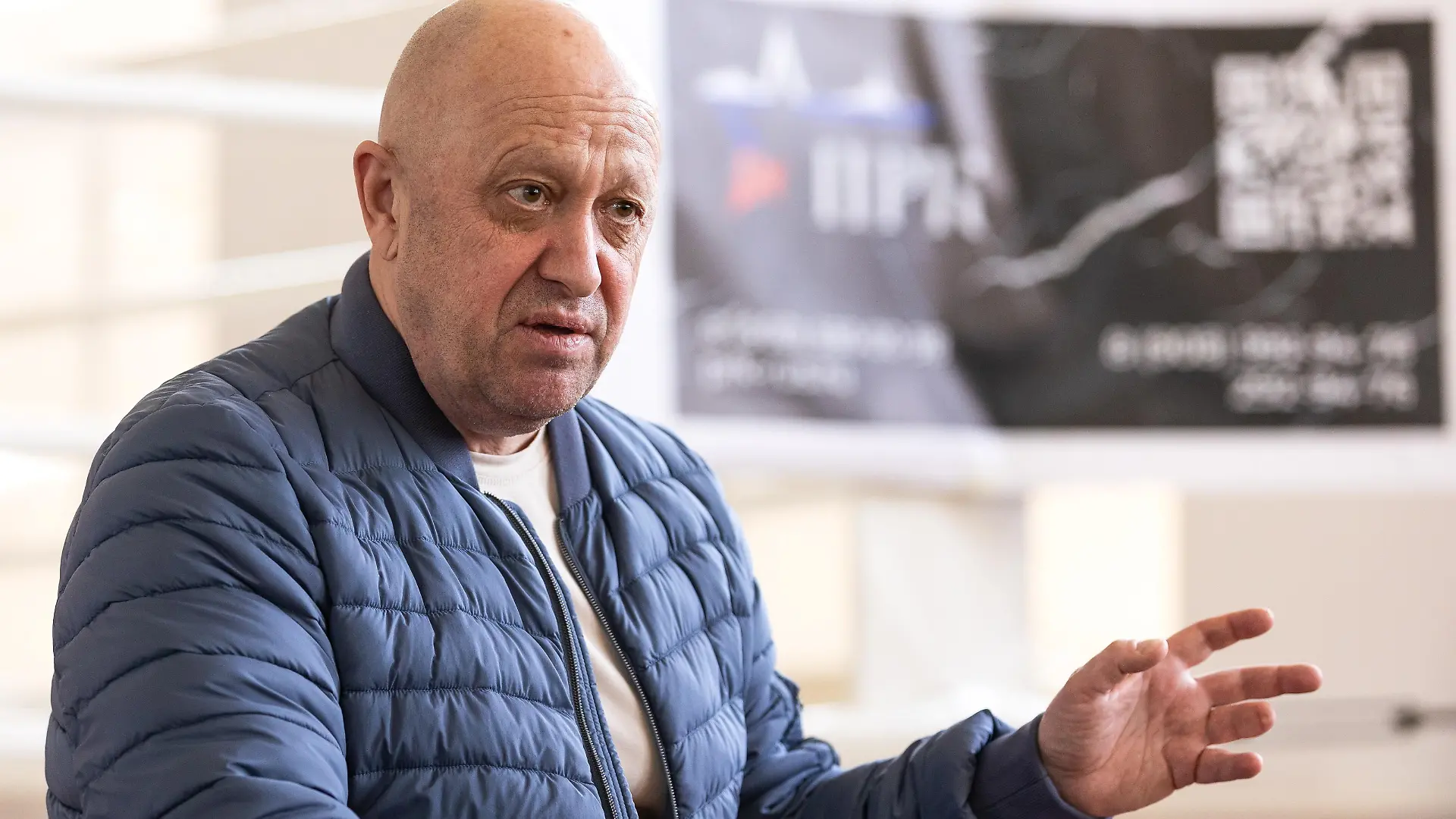 RUSSIA, VLADIVOSTOK - MAY 31, 2023: Wagner Group founder Yevgeny Prigozhin attends a presentation event for the PMC Wagner Second Front youth outreach project. Lev Borodin/TASS / action press
