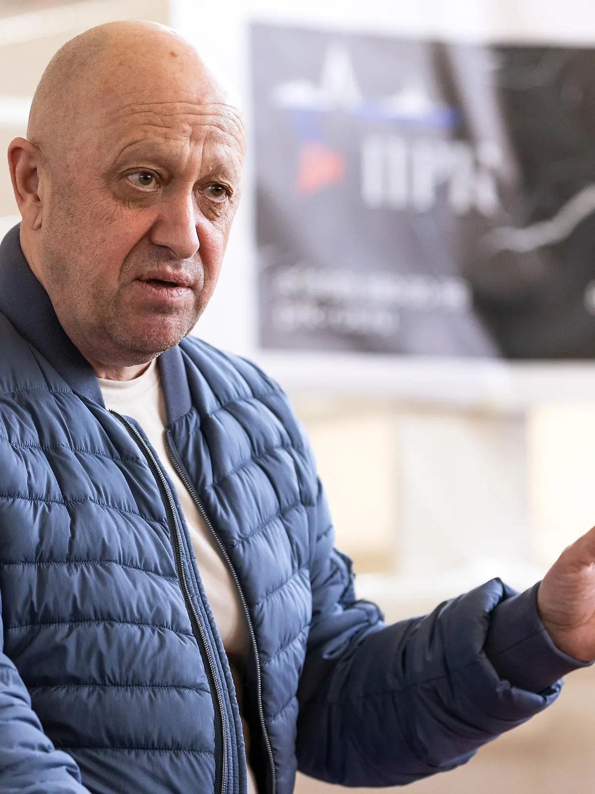 RUSSIA, VLADIVOSTOK - MAY 31, 2023: Wagner Group founder Yevgeny Prigozhin attends a presentation event for the PMC Wagner Second Front youth outreach project. Lev Borodin/TASS / action press