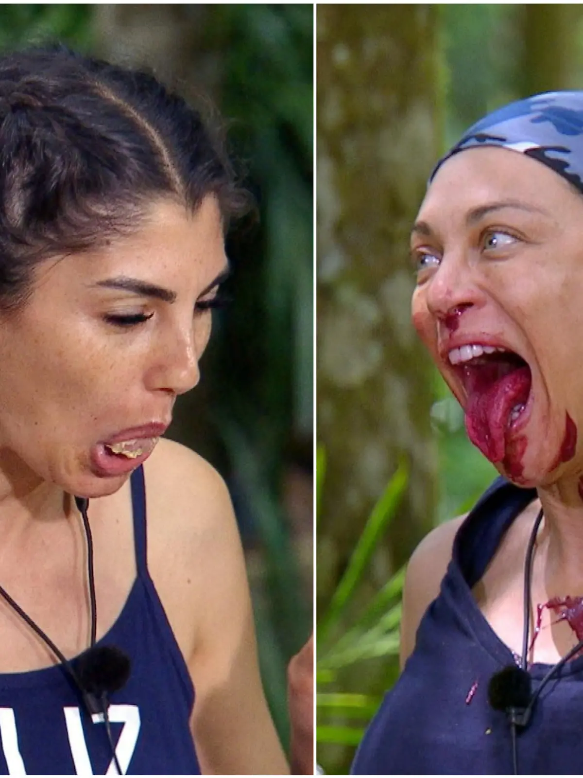Yeliz und Lilly bei der Dschungelprüfung an Tag 6