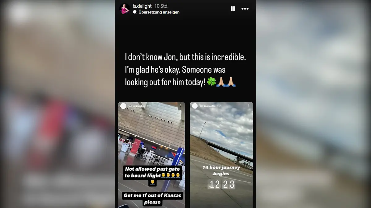 Ein Eiskunstlauf-Fan Account bei Instagram zeigte die Insta-Story von Maravilla.