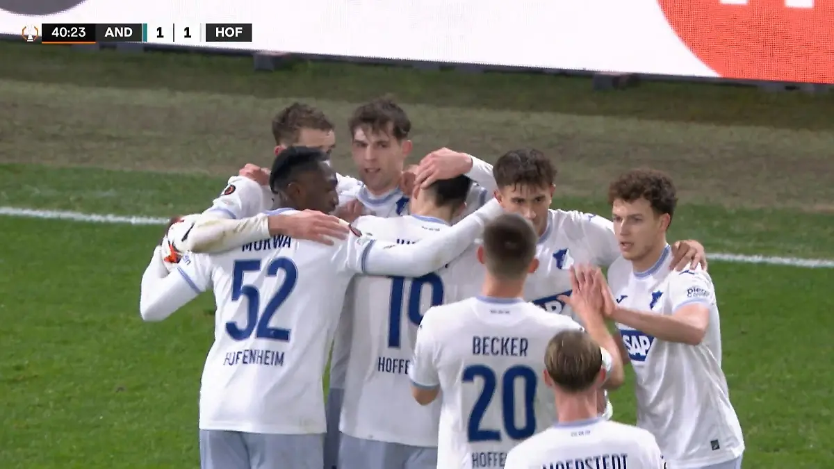 Hoffnungsschimmer für die TSG in der Europa League Hoffenheim gleicht aus