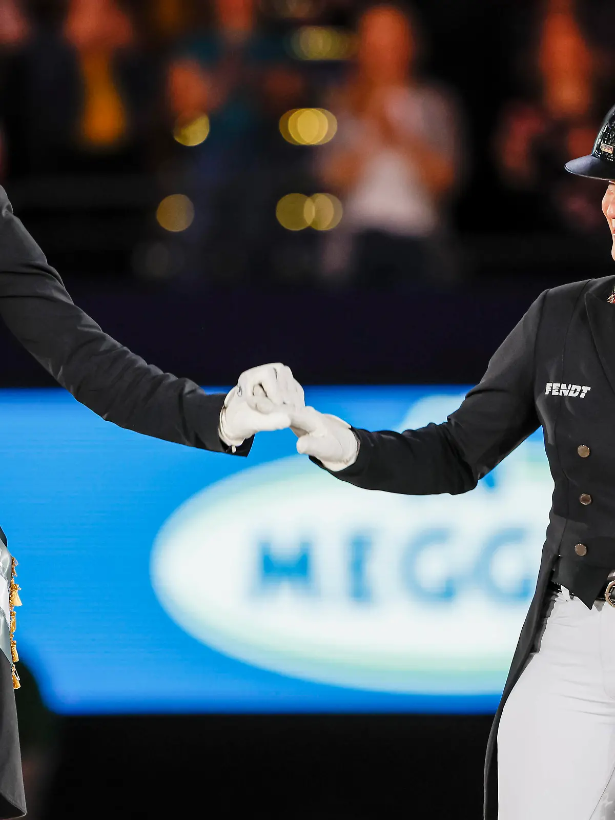 LEIPZIG - Partner Pferd / FEI World Cup Finals 2022, LEIPZIG - Partner Pferd / FEI World Cup Finals 2022 BREDOW-WERNDL Jessica von GER, TSF Dalera BB WERTH Isabell GER, Weihegold FEI DRESSAGE WORLD CUP  Final - GRAND PRIX FREESTYLE / KÜR CDI-W presented by MEGGLE Leipzig, Messe 09. April 2022 - *** LEIPZIG Partner Horse FEI World Cup Finals 2022, LEIPZIG Partner Horse FEI World Cup Finals 2022 BREDOW WERNDL Jessica von GER , TSF Dalera BB WERTH Isabell GER , Weihegold FEI DRESSAGE WORLD CUP  Final GRAND PRIX FREESTYLE KÜR CDI W presented by MEGGLE Leipzig, Messe 09 April 2022 