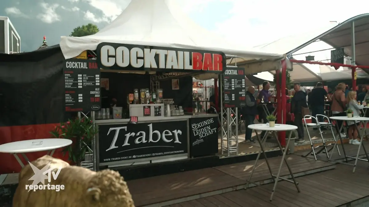 Bei Familie Traber geht es schon tagsüber rund Im Festzelt