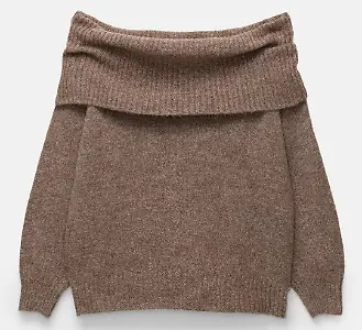 Schulterfreier Pullover