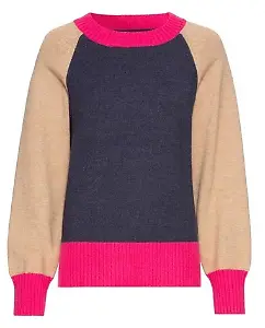 Rundhalspullover mit Colorblock von Laura Scott