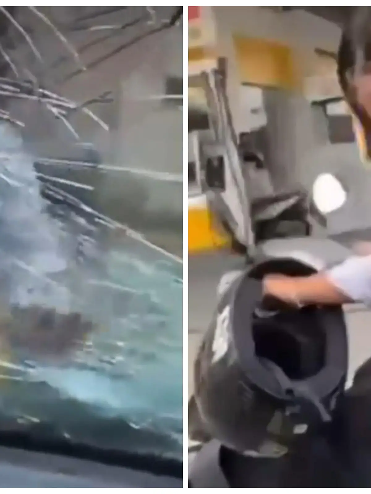 Frau in Argentinien attackiert das Auto ihres Exmannes 
