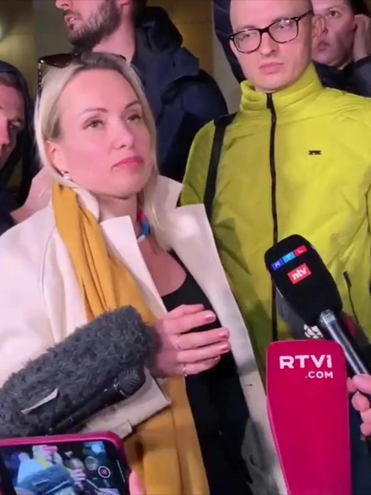 Marina Owssjannikowa in Moskau