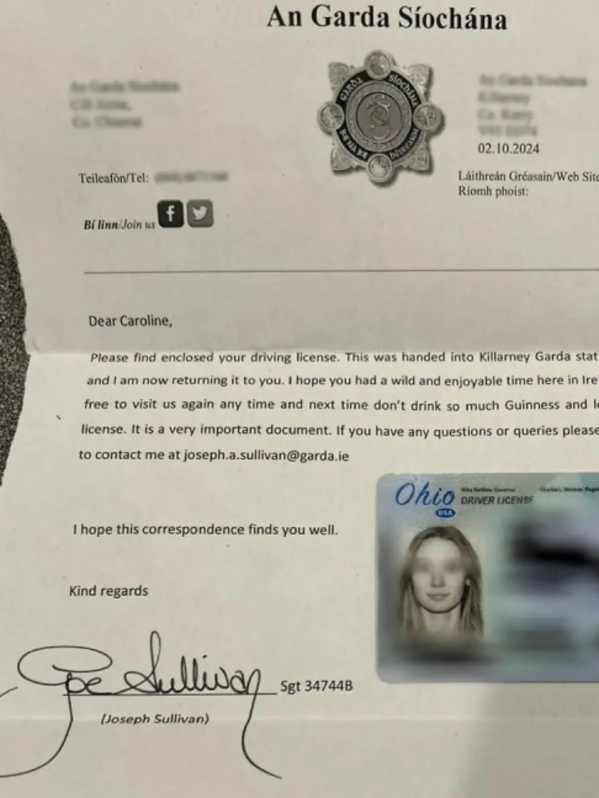Bild zu: "Touristin verliert im Saufurlaub ihren Führerschein - dann kommt ein Brief von der Polizei..."