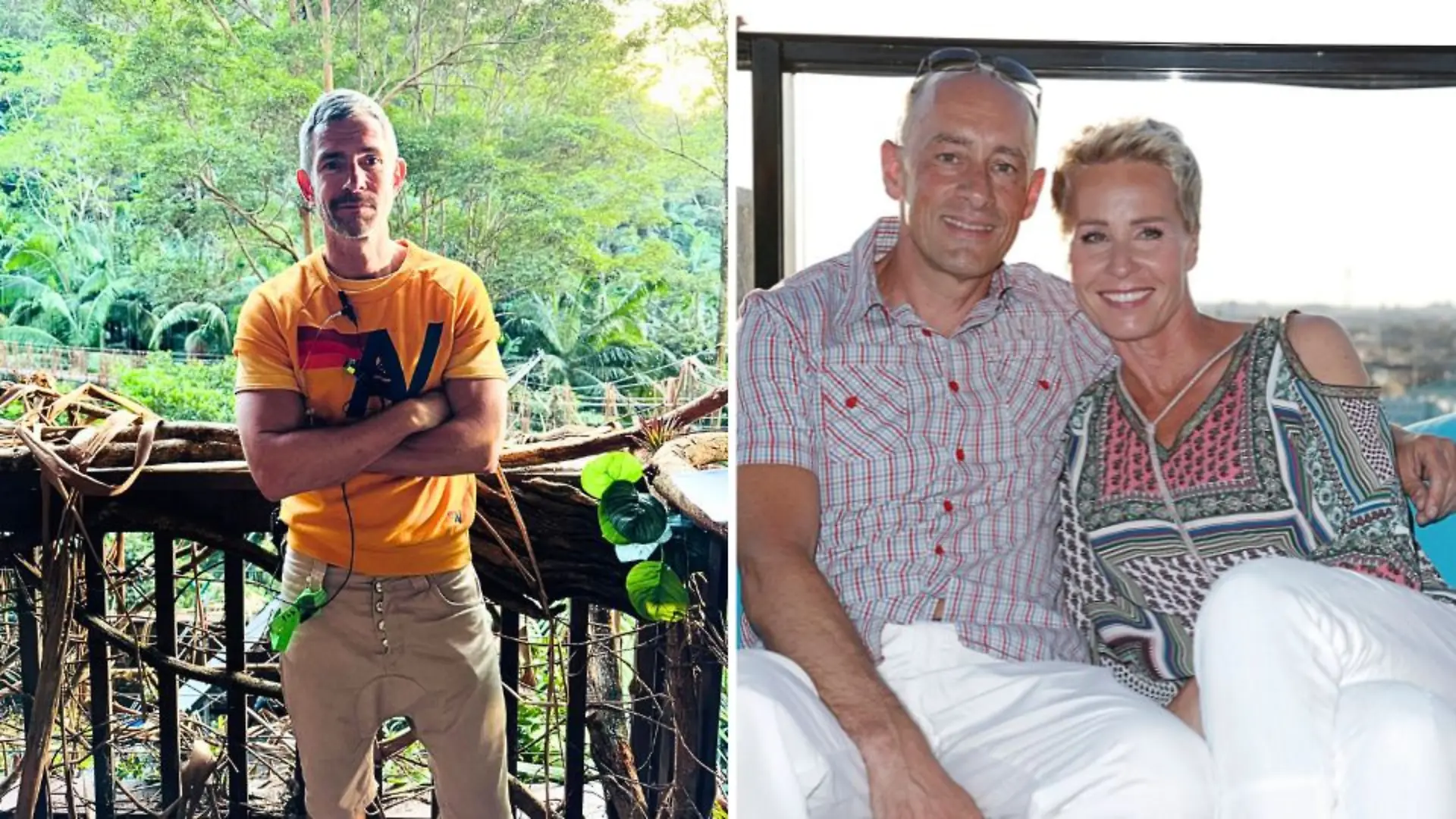 Micky Beisenherz (l.) und Jens Oliver Haas, hier im Bild mit Ehefrau Sonja Zietlow.