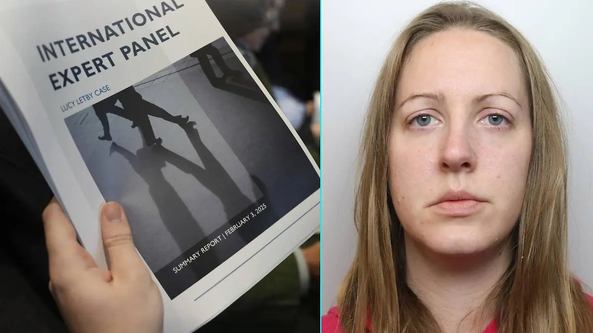 Internationaler Experten-Bericht (l.), Lucy Letby (r.) 