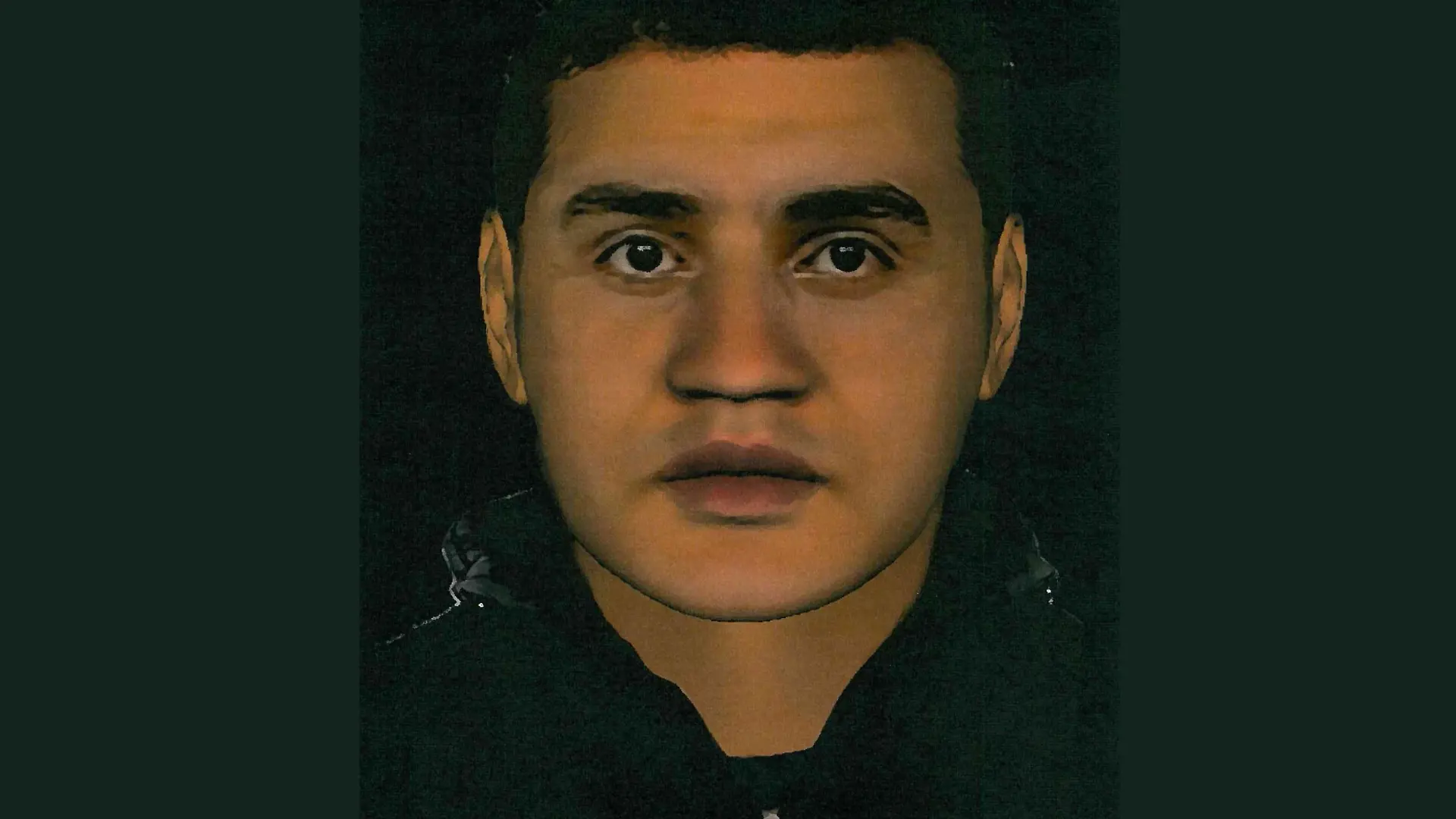 Ein Mann auf einem Phantombild.