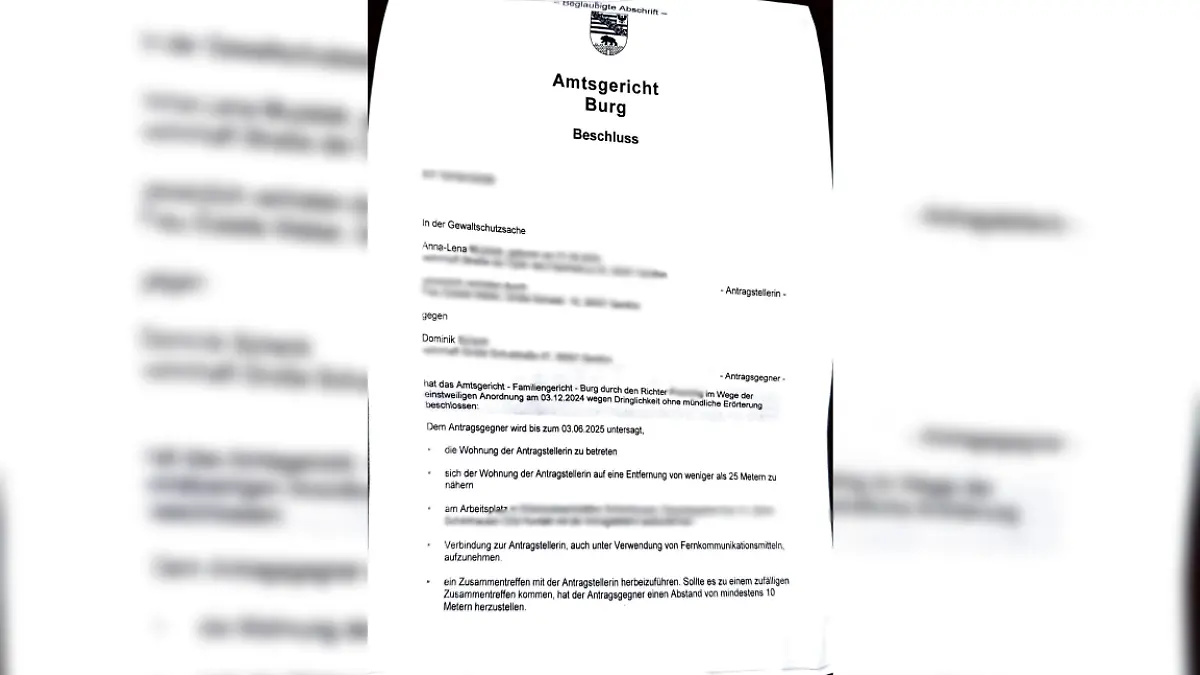 Das Kontaktverbot liegt RTL vor.
