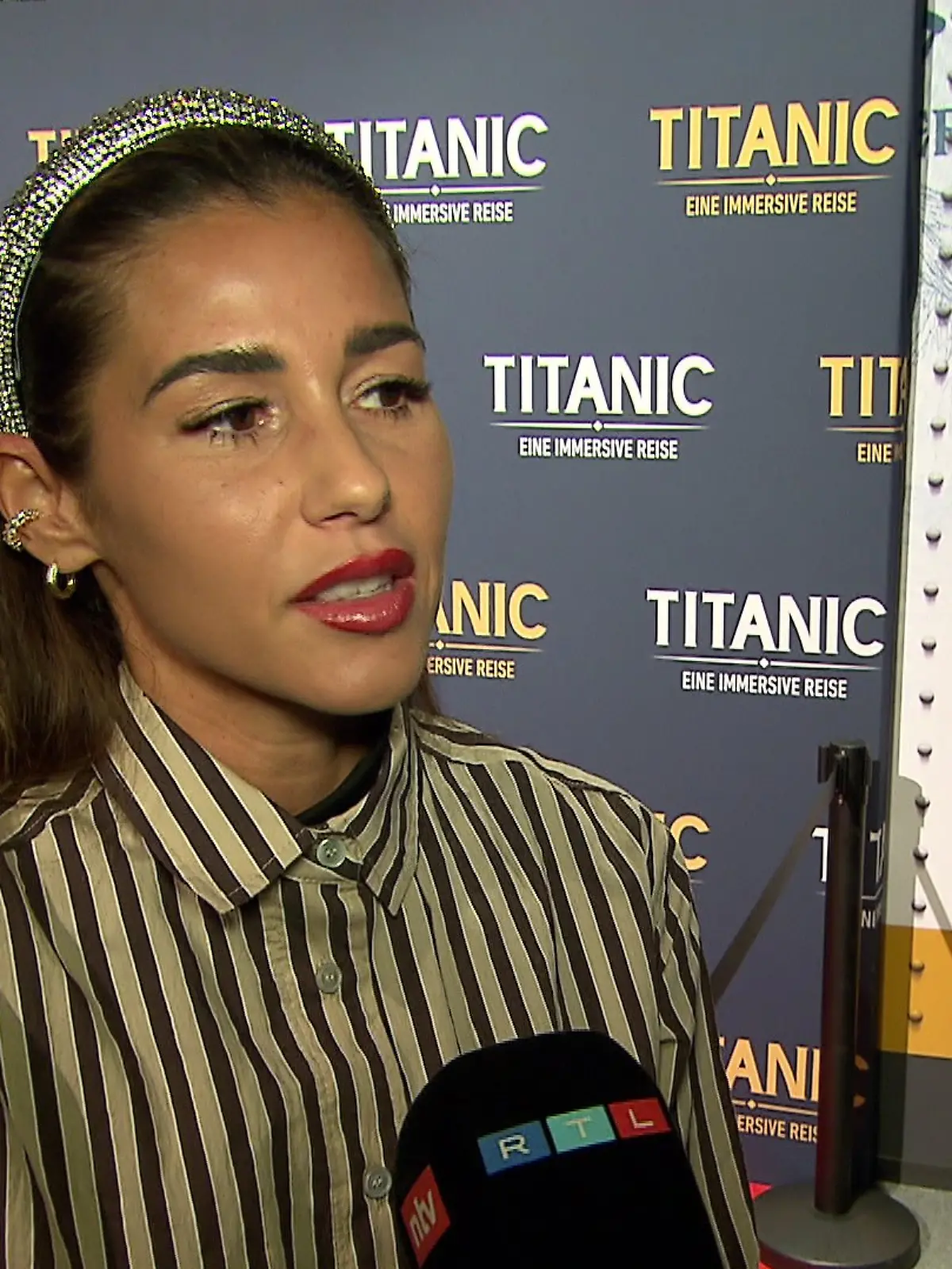 Sarah Engels im RTL-Interview. 