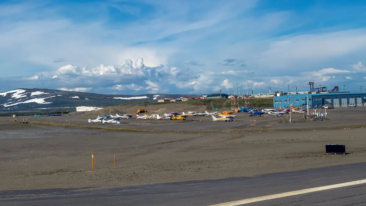 Die Maschine sollte am Flughafen in Nome landen.
