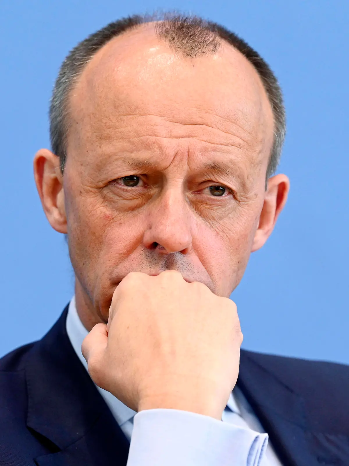  Friedrich Merz bei der Pressekonferenz zur Klage gegen das zweite Nachtragshaushaltsgesetz 2021 im Haus der Bundespressekonferenz. Berlin, 08.04.2022 *** Friedrich Merz at the press conference on the complaint against the second supplementary budget law 2021 in the House of the Federal Press Conference Berlin, 08 04 2022 Foto:xF.xKernx/xFuturexImage