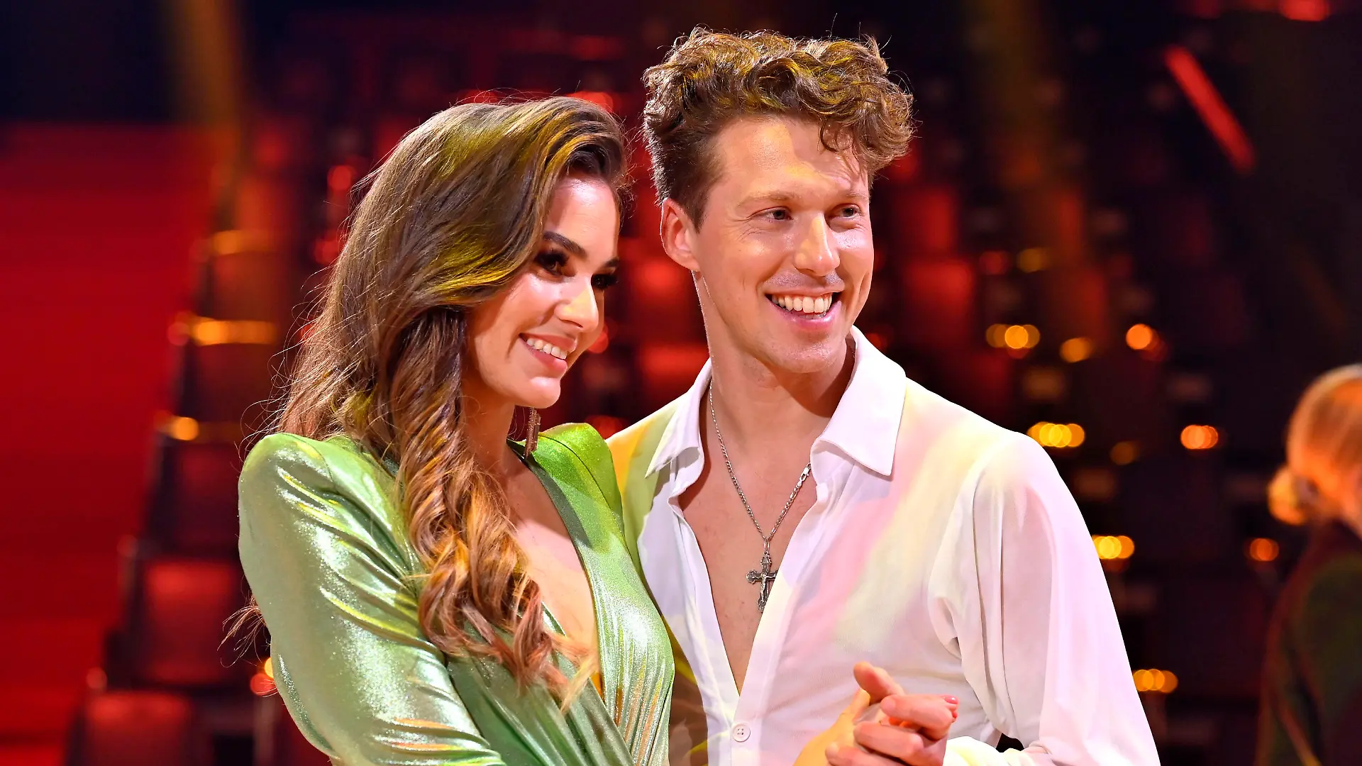 Renata Lusin und Valentin Lusin in der siebten Live-Show der 16. Staffel der RTL-Tanzshow Let s Dance im MMC Coloneum. Köln, 14.04.2023 *** Renata Lusin and Valentin Lusin in the seventh live show of the 16 season of RTL dance show Let s Dance at MMC Coloneum Cologne, 14 04 2023 Foto:xD.xAnoraganingrumx/xFuturexImage