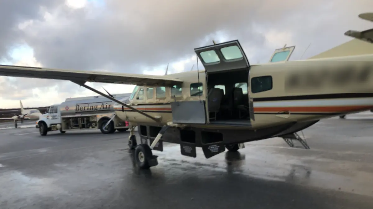 Das Flugzeug ist in Alaska verschwunden.