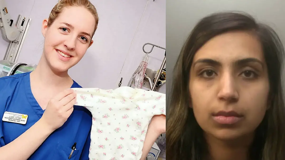 Lucy Letby (links) und Beinash Batool (rechts) lernen sich im Gefängnis kennen.