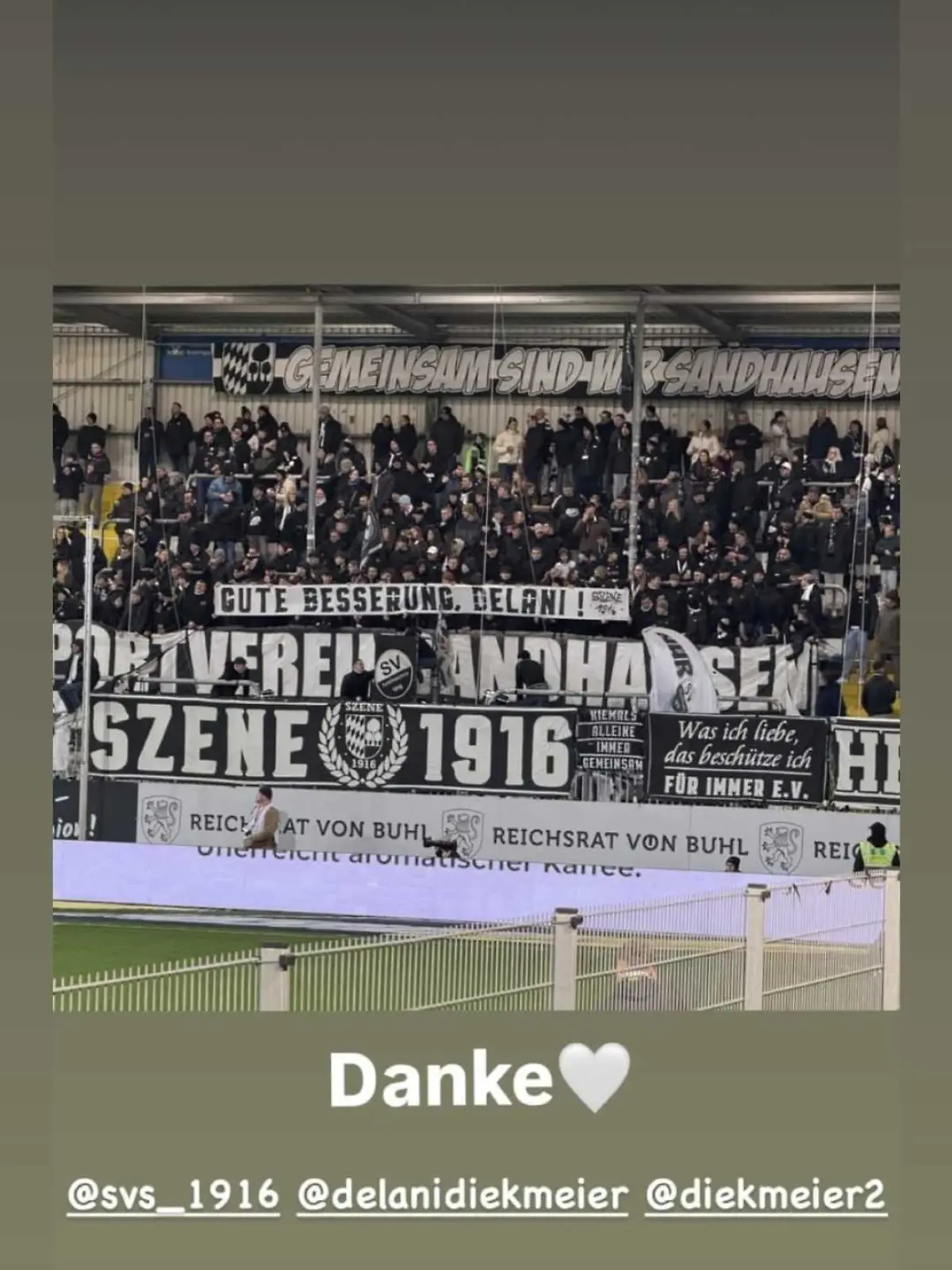 Foto aus einer Story auf dem Instagram-Kanal von Dana Diekmeier