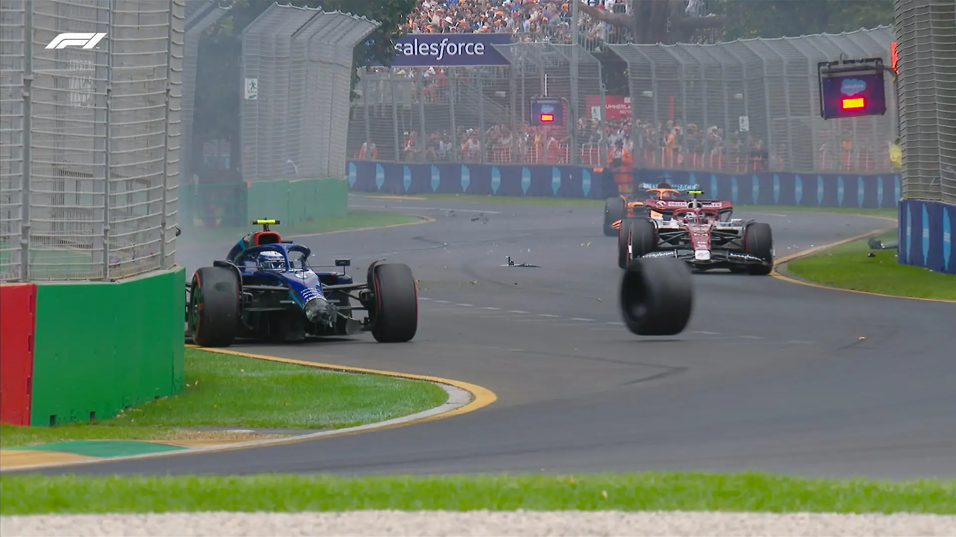 Nicholas Latifi crashte im Qualifiyng mit Lance Stroll