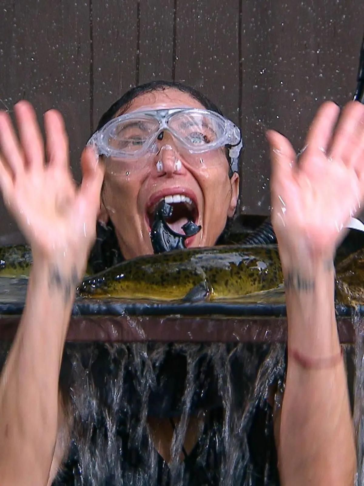 Lilly Becker bei ihrer finalen Prüfung im Dschungelcamp 2025. 