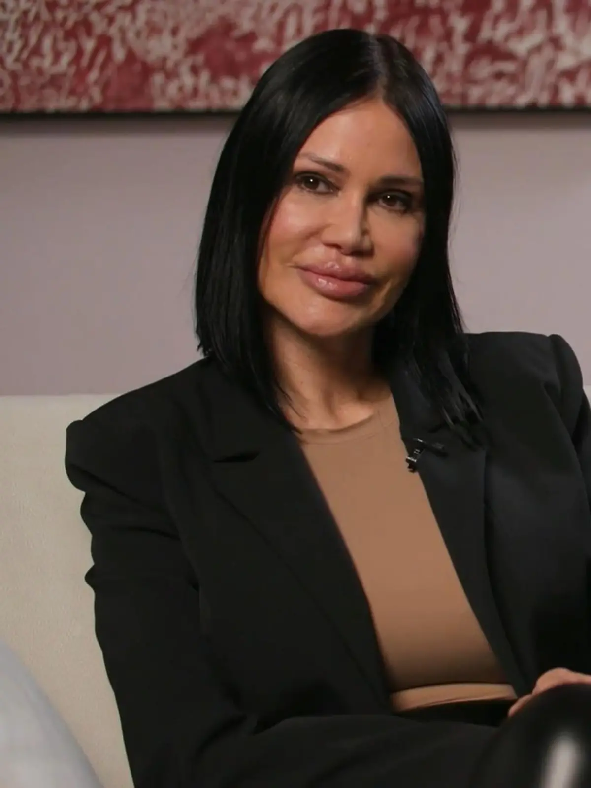 Djamila Rowe mit ihrer Tochter Jada im RTL-Interview.