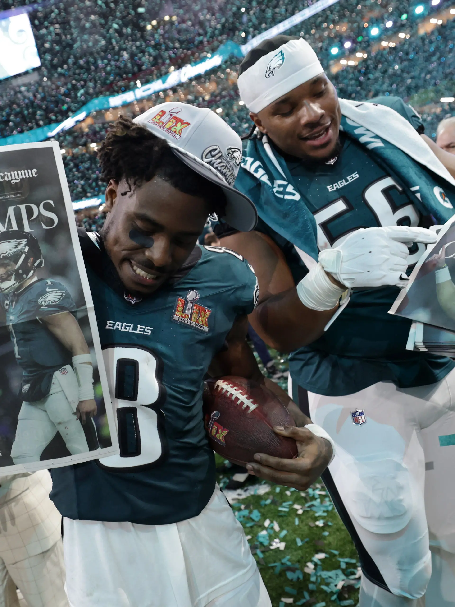 Bild zu: "Philadelphia Eagles fliegen zum souveränen Super-Bowl-Sieg"