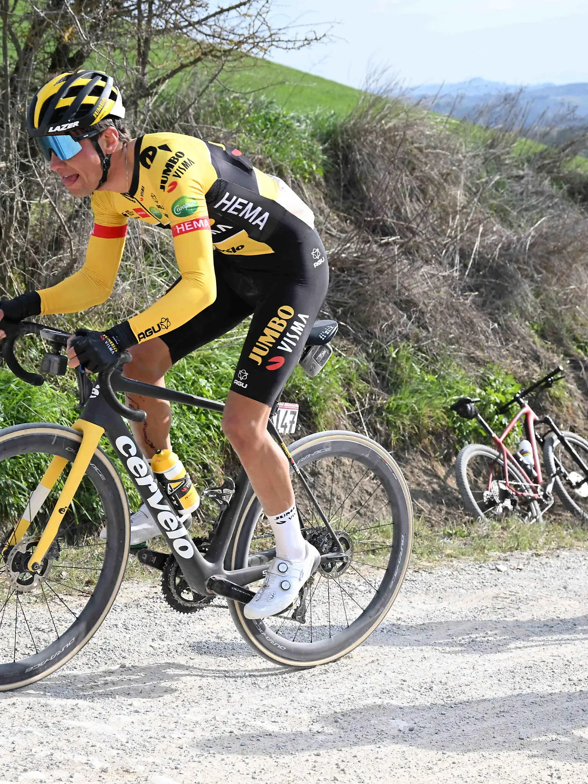 05-03-2022 Strade Bianche 2022, Jumbo - Visma Vader, Milan Radi PUBLICATIONxNOTxINxITAxFRAxNED 