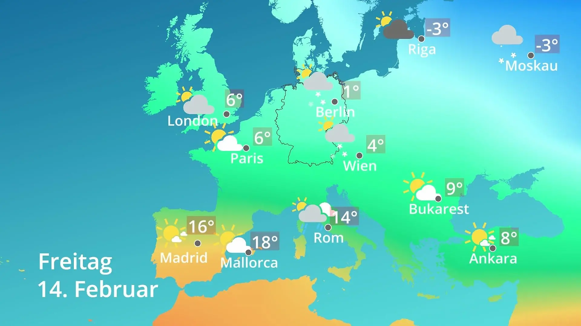 Video 10-Tage-Trend: Temperaturen von Spanien bis zur Türkei Europa: Wie wird das Wetter?