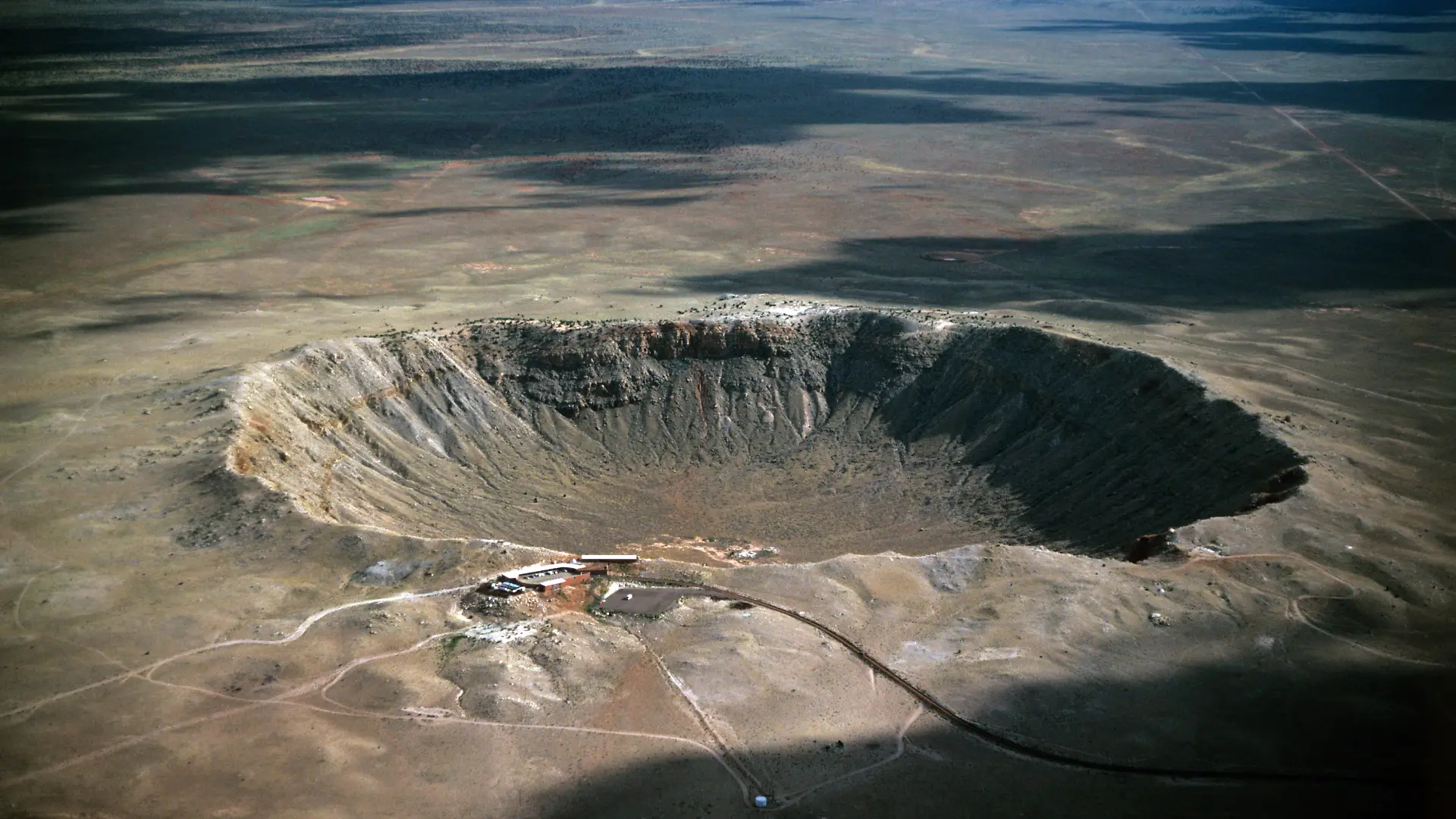 Mit einem Durchmesser von 1380 Metern ist der Meteor-Krater im US-Bundesstaat Arizona der größte der Welt. Undatierte Aufnahme.