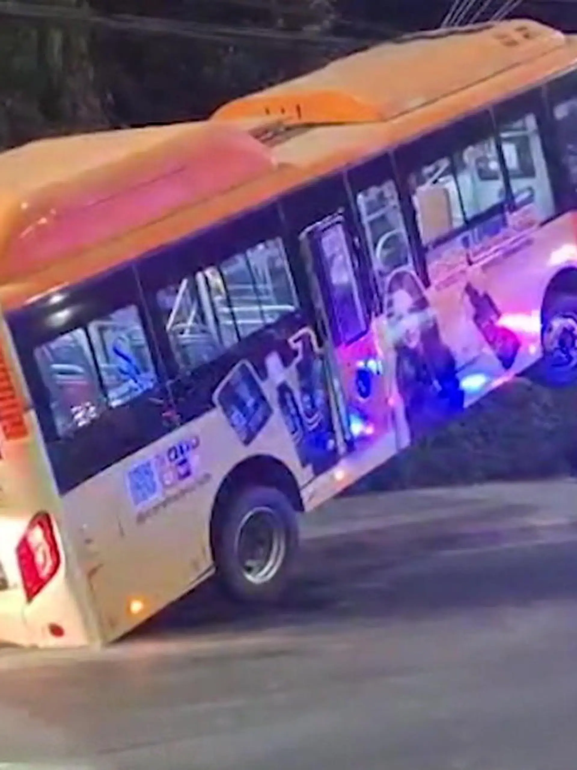 Bild zu: "In Stromleitung verfangen! Linienbus hängt plötzlich in der Luft"