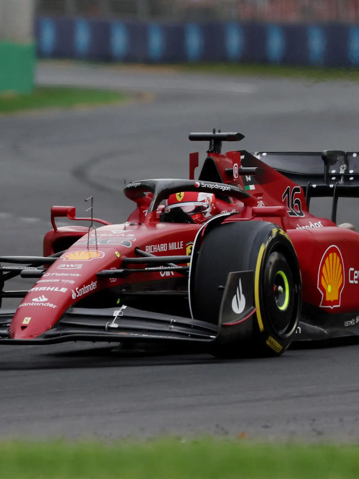 Formula One F1 - Australian Grand Prix - Melbourne Grand Prix Circuit, Melbourne, Australia - April 7, 2022 Ferrari's Charles Leclerc in action during practice REUTERS/Martin Keep