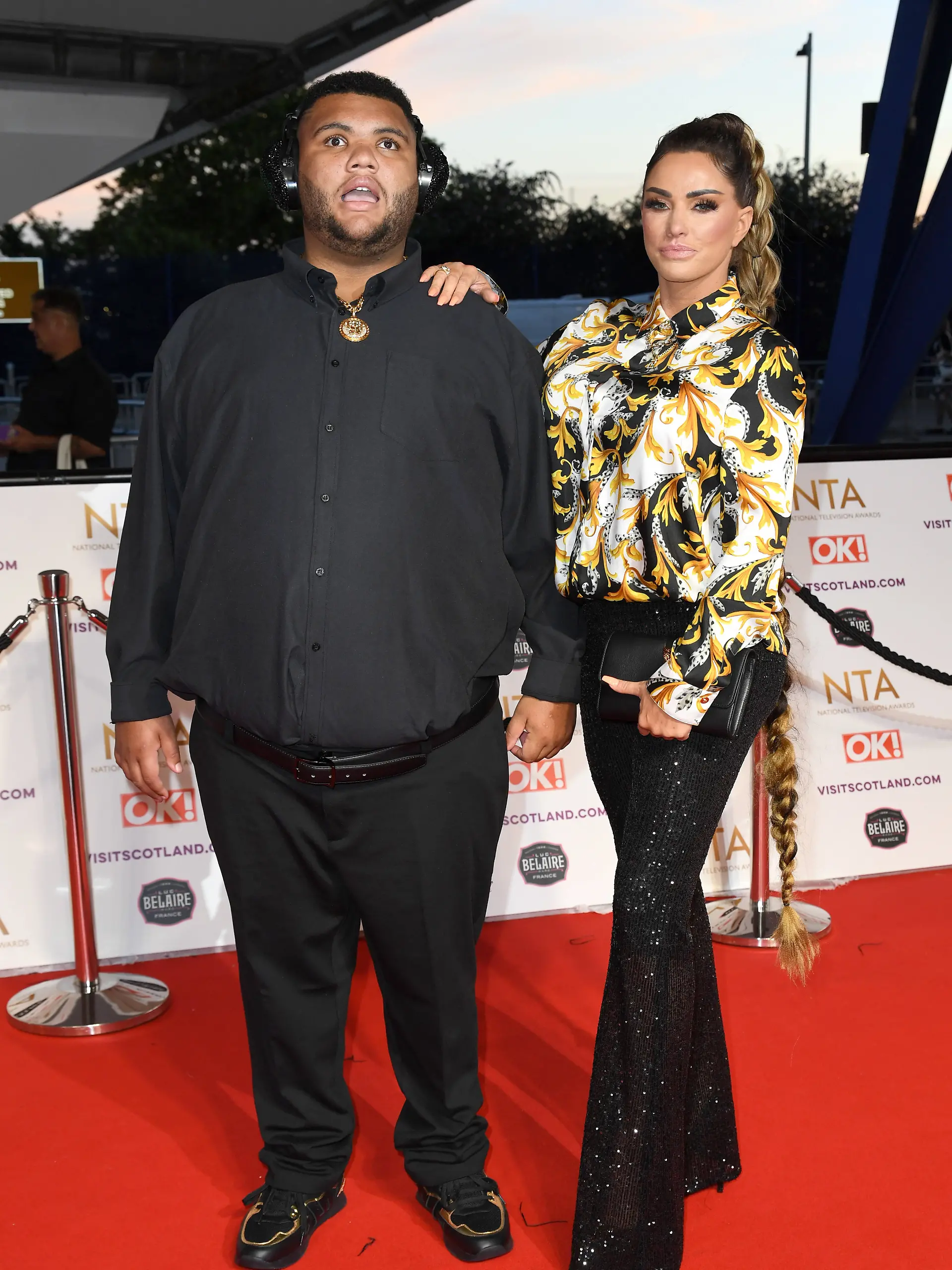 Harvey und Katie Price bei den National Television Awards 2021.