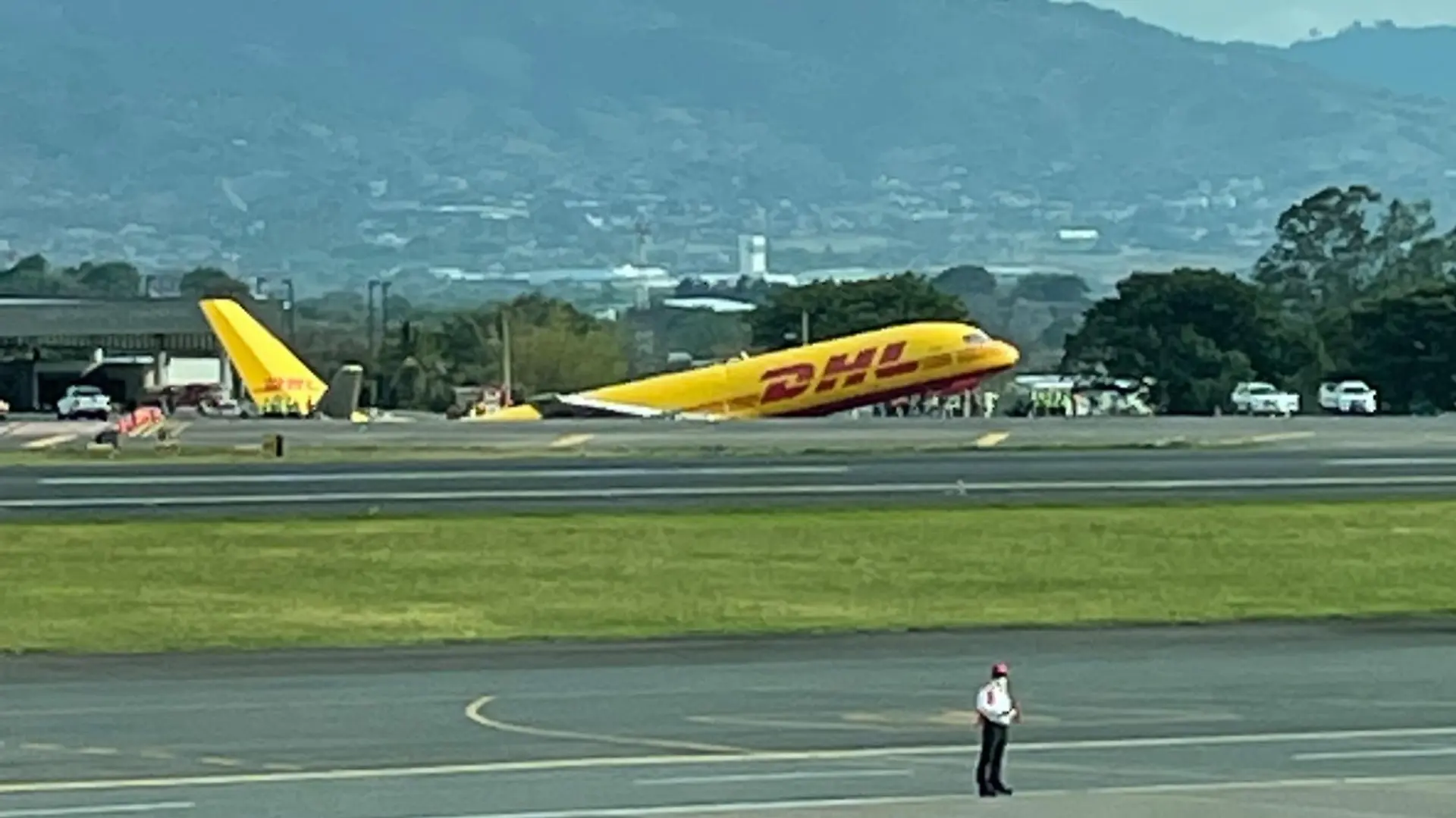 DHL-Flugzeug Notlandung Costa Rica