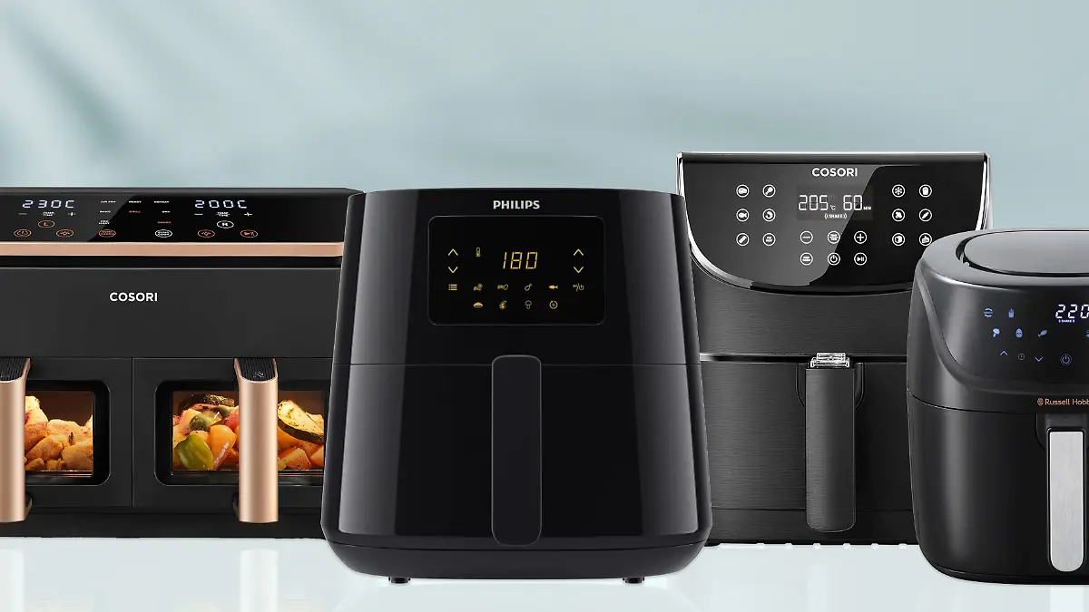 Die meistverkauften Heißluftfritteusen bei Amazon 2025.