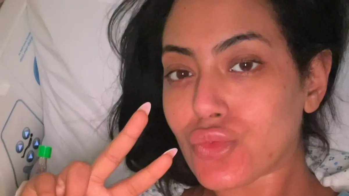 Radwah Oda im Krankenhaus.