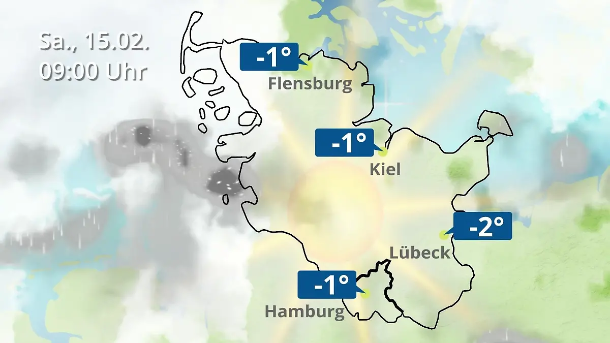 Wie Wird Das Wetter In Dänemark Nächste Woche Regen- und Wolkenfilm für die Nordsee- und Ostseeküste: Hamburg
