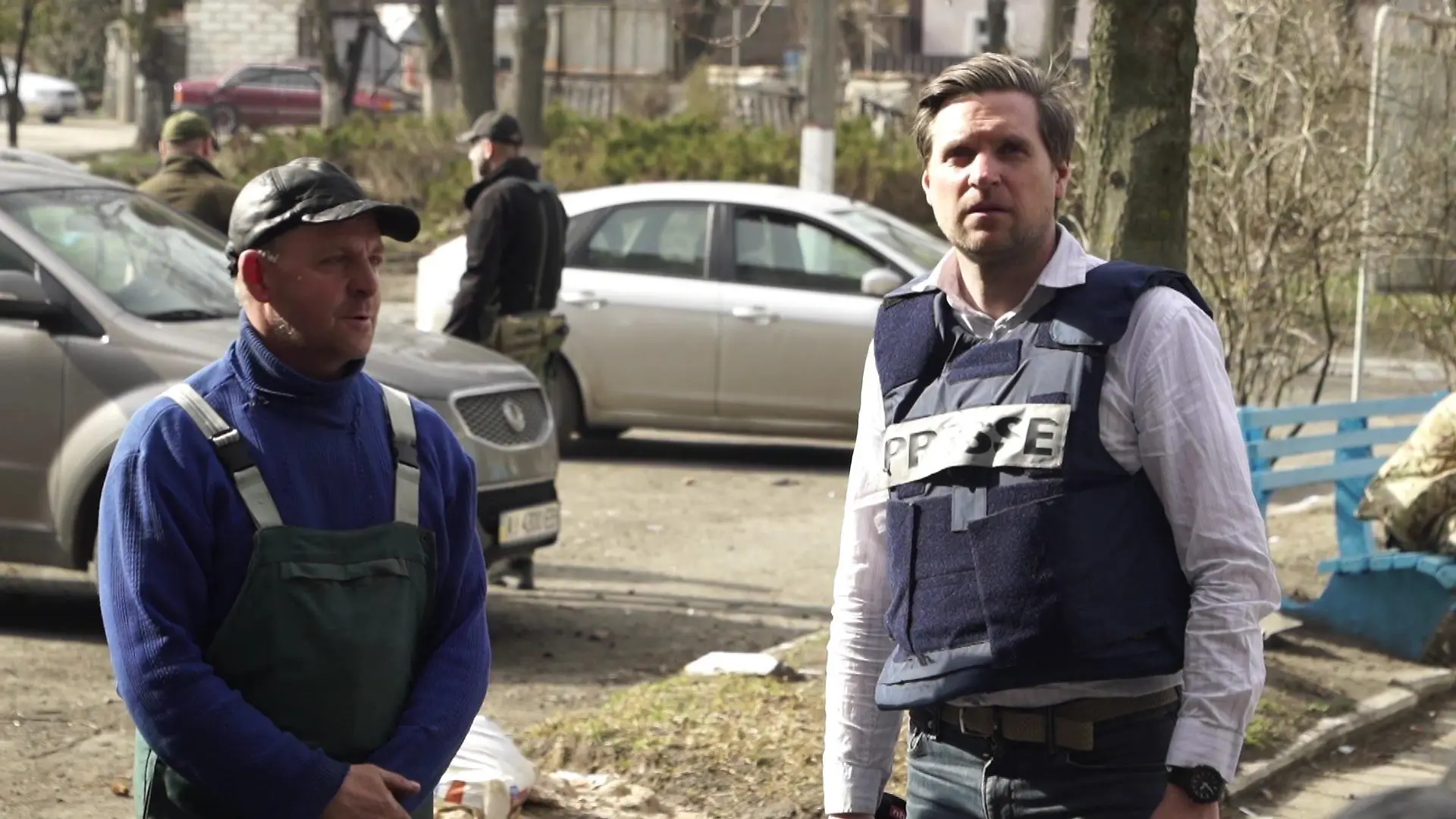 RTL-Reporter Gordian Fritz in Butscha.