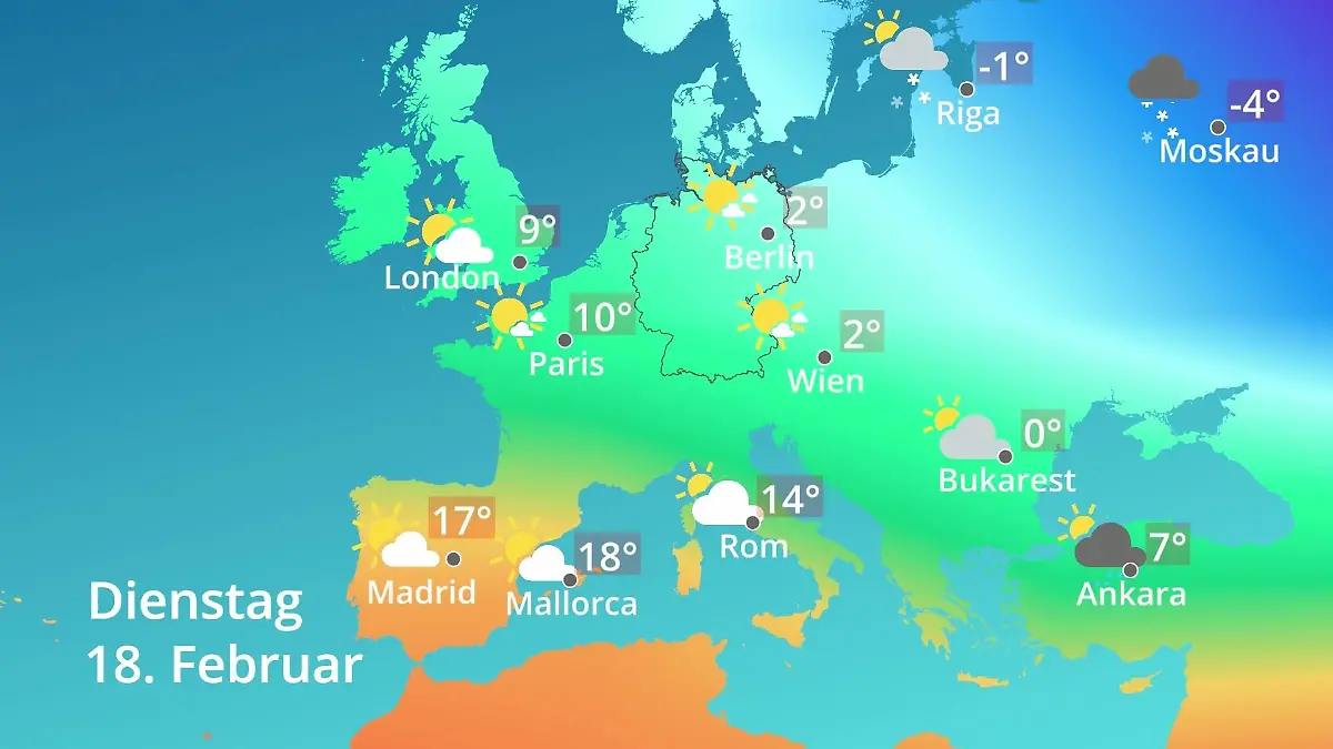 Wie Wird Das Wetter In Dänemark Nächste Woche Prognose: Temperaturen von Spanien bis zur Türkei: Europa: Wie wird das