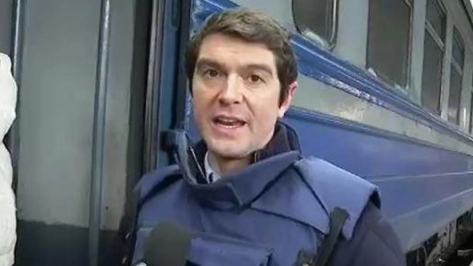 Benjamin Hall berichtete aus dem Kriegsgebiet in der Ukraine für Fox News.