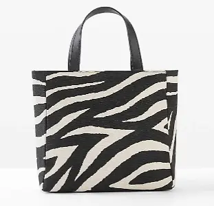 Handtasche mit Zebramuster