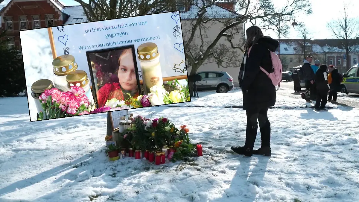 In Genthin (Sachsen-Anhalt) fand eine Gedenkfeier für die getötete Anna-Lena statt.