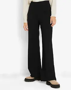 Schwarze Stoffhose